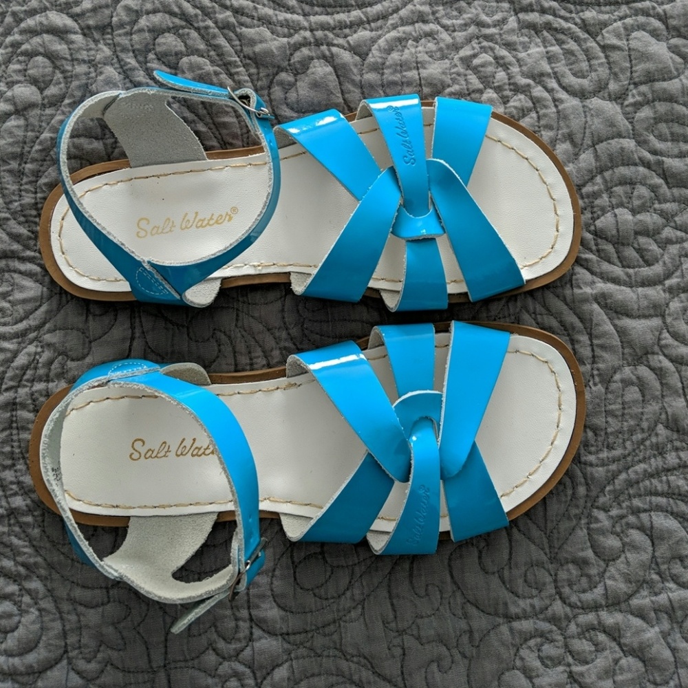 Turquoise Saltwater Sandals girls/women